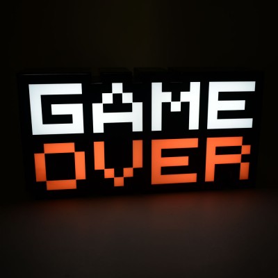 Gaming Διακοσμητικό Φωτιστικό LED USB GAME OVER