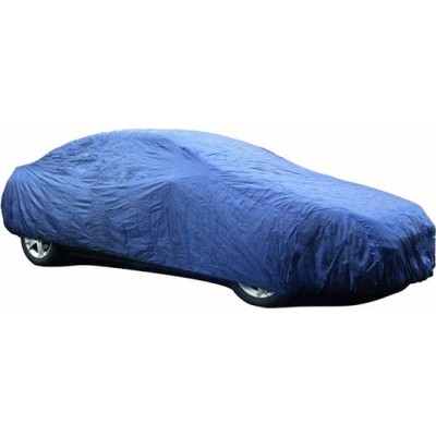 Heavy Duty Αδιάβροχη Oxford Κουκούλα Αυτοκινήτου Anti UV με Αντανακλαστικές Ταινίες, Λάστιχο & Φερμουάρ CARSUN XLarge (530x175x120cm) - Μπλε