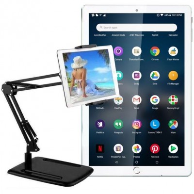 Μεταλλική Αναδιπλούμενη Βάση για Κινητά & Tablet iPad Holder μέχρι 10.6" με 360° Περιστροφή OEM
