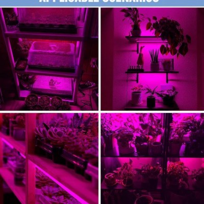 Αυτοκόλλητη Ταινία LED 3m USB Ανάπτυξης & Καλλιέργειας Φυτών Full Spectrum - Φωτιστικό Θερμοκηπίου Εσωτερικού Χώρου - Plant Grow Light Strip