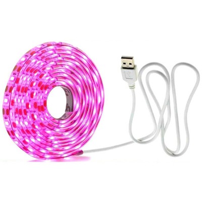 Αυτοκόλλητη Ταινία LED 3m USB Ανάπτυξης & Καλλιέργειας Φυτών Full Spectrum - Φωτιστικό Θερμοκηπίου Εσωτερικού Χώρου - Plant Grow Light Strip