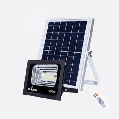 300W Αδιάβροχος Ηλιακός Προβολέας με Φωτοβολταϊκό Πάνελ, Τηλεχειριστήριο & Χρονοδιακόπτη - CCLAMP CL-790S Solar Panel