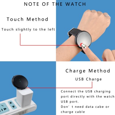 Αδιάβροχο IP67 Smartwatch  Ρολόι D18  44mm Activity Tracker Smart Watch