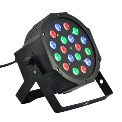 Προβολέας RGB  - Φωτορυθμικό DJ 18xLed Flat Par Stage Light High Power OEM