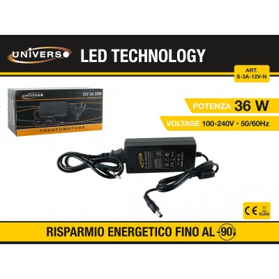 Τροφοδοτικό AC/DC 12V/3A 36W - Power Adapter