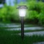 Αδιάβροχο Επιδαπέδιο - Κρεμαστό Ηλιακό Φαναράκι - Δάδα 30W LED Λευκού Φωτισμού με Ανιχνευτή Κίνησης Μαύρο