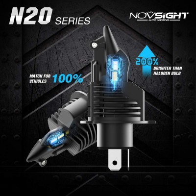 Compact PNP LED Λάμπες Αυτοκινήτου Novsight H4 60W 8000Lm 6500K - Car LED Headlights