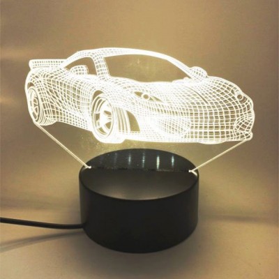 Διακοσμητικό Τρισδιάστατο LED Φωτιστικό Αυτοκίνητο - 3D Desk Lamp Auto