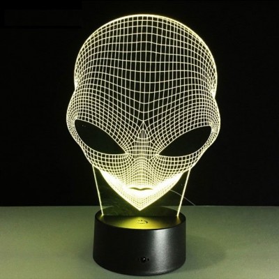 Διακοσμητικό Τρισδιάστατο LED Φωτιστικό ALIEN - 3D Desk Lamp Alien