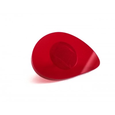 Δαχτυλίδι Fashion Red Stone με Κόκκινο Ημιδιάφανο Plexiglass και Ρυθμιζόμενη Βέρα