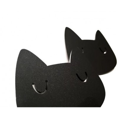 Καρφίτσα Kitty Brooch από Μαύρο Plexiglass