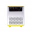 Andowl® Φορητός Προβολέας LED 4K 5600Lumens με Τηλεχειρηστήριο USB HDMI - LED Projector Κίτρινο Γκρί