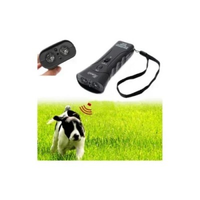 Ισχυρή Συσκευή Απώθησης & Εκπαίδευσης Σκύλων 15m με Εκτυφλωτικό LED Strobe Light & Υπερήχους