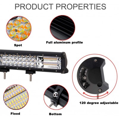 Προβολέας Cree LED 120W 10-30V DC 6500K Ψυχρό Λευκό 12000 lm 40 LED - Μπάρα Πορείας Αυτοκινήτου
