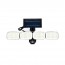 Αδιάβροχο Επιτοίχιο Ηλιακό Φωτιστικό 200LED SMD με Ανιχνευτή Κίνησης - Αισθητήρα Φωτός & Τηλεχειρισμό Μαύρο KXK-601
