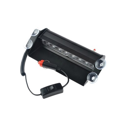 Φώτα LED Περιπολικού Αστυνομίας - Φάρος Έκτακτης Ανάγκης Αυτοκινήτου - Φώτα Ασφαλείας με 8x LED 12V Παρμπρίζ ΗΒ80
