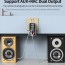 Andowl® Πομπός Ήχου Δέκτης 2RCA Aux Wireless Audio Adapter με Τηλεχειριστήριο & Υποστήριξη Κάρτας TF & USB Flashdrive Φορτιστής Τοίχου Κ16