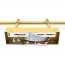 Επιτοίχιο Χρυσό LED 16W Φωτιστικό - Ράγα 70 cm με Τηλεσκοπικούς Βραχίονες - Ελευθερία Κίνησης 180º -  Λευκό Φως με 120º Γωνία Προβολής OEM