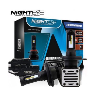 H4 2x Nighteye Λαμπτήρες LED Φώτα Πορείας 80W 6500K N1 A393 12000Lm