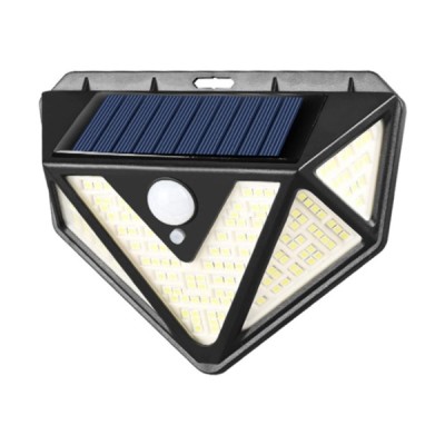 Αδιάβροχο LED Ηλιακό Φωτιστικό Τοίχου IP65 Για Εξωτερικό Κήπο Με 3 Λειτουργίες Φωτισμού,Γωνιακό Φωτισμό 270º Για Εξωτερικό Χώρο ARRANGO AT76158