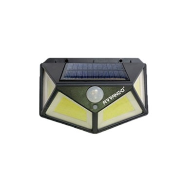 Αδιάβροχο COB LED Ηλιακό Φωτιστικό Τοίχου IP65 Για Εξωτερικό Κήπο Με 3 Λειτουργίες Φωτισμού,Γωνιακό Φωτισμό 270º Για Εξωτερικό Χώρο ARRANGO AT79262