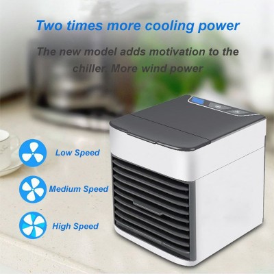Φορητό Κλιματιστικό USB 2x Air Cooler Ultra - Ανεμιστήρας Air Condition Υδρονέφωσης & Υγραντήρας με Τεχνολογία Εξάτμισης & LED Φωτισμό
