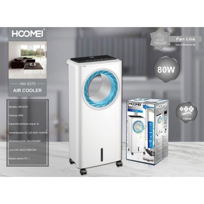 Ανεμιστήρας Πύργος Tower Air Cooler 80W με Τηλεχειριστήριο Hoomei HM-8370