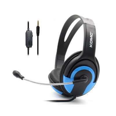 KOMC Ενσύρματα Αναδιπλούμενα Gaming Ακουστικά Κεφαλής On Ear με Μικρόφωνο & Σύνδεση 3.5mm S66