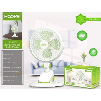 Ανεμιστήρας USB με Αφαιρούμενη Βάση 3W 15 cm Hoomei HM-8130