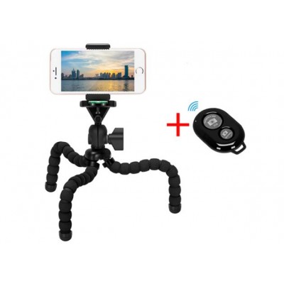 Flexible Τρίποδο Gorillapod με Bluetooth Ασύρματο Χειριστήριο για Selfie Φωτογραφίες GRL-ST04 ΟΕΜ