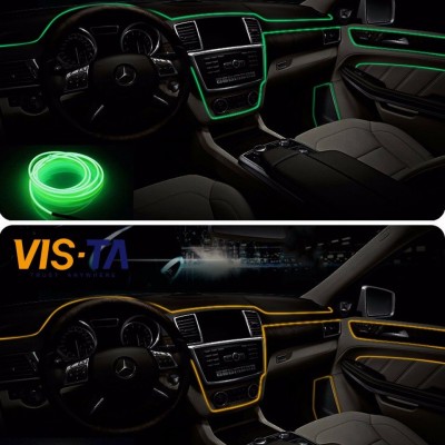 Slim Διακοσμητική Ταινία Neon LED Εσωτερικός Φωτισμός Αυτοκινήτου 12V 3m