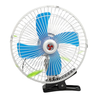 28cm 24V Τετραπτέρυγος Περιστρεφόμενος Ανεμιστήρας Φορτηγού 25W με Κλιπ/Μανταλάκι Στήριξης