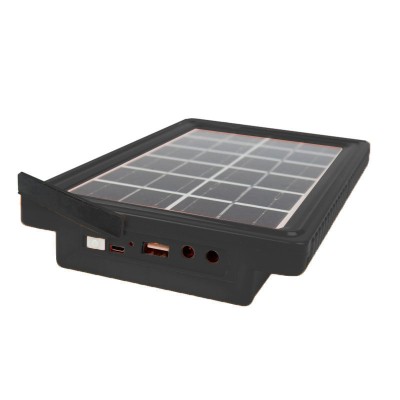 Mini Ηλιακό Σύστημα Φωτισμού με Powerbank USB, Ηλιακό Πάνελ 3.5W & 2 x Προβολείς με Cob LED 100LM - Solar Panel Lightning System