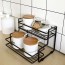 Μεταλλική Βάση Οργάνωσης Πάγκου για την Κουζίνα & το Μπάνιο με Δύο Επίπεδα 26x20x17cm