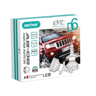 H11 Σετ 2 Τεμάχια Led Λάμπες D6 Αυτοκινήτου SMD 38W 4200lm - Led Headlight