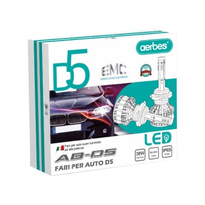 H4 Σετ 2 Τεμάχια Led Λάμπες D5 Αυτοκινήτου SMD 38W 4200lm - Led Headlight