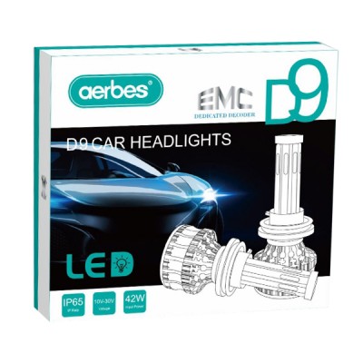 Σετ 2 Τεμάχια Led Λάμπες D9 Αυτοκινήτου  SMD 42W H1 4200lm - Led Headlight