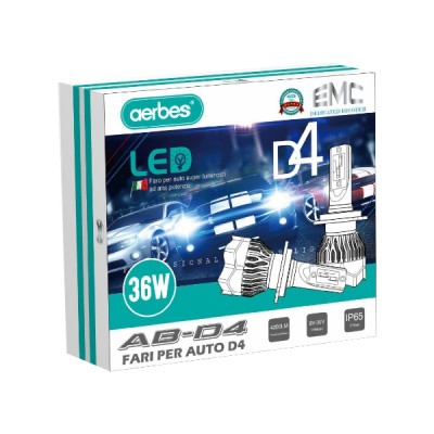H7 Σετ 2 Τεμάχια Led Λάμπες D4 Αυτοκινήτου SMD 36W 4200lm - Led Headlight