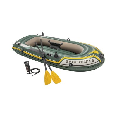 236x114x41cm Intex Φουσκωτή Βάρκα Seahawk 2 SET με Κουπιά και Τρόμπα