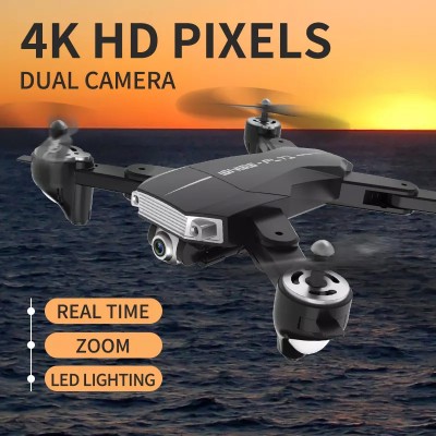 Αναδιπλούμενο Τετρακόπτερο Drone με Διπλή Κάμερα 4K HD WiFi με Τηλεχειριστήριο - LED Φωτισμό - Συνδεσιμότητα με Κινητά & GPS