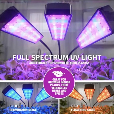 Φωτιστικό 72x LED Ανάπτυξης Φυτών Full Spectrum 3x – Bionic Grow Light