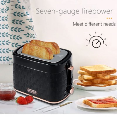 Φρυγανιέρα 2 Θέσεων 650W Inox Hoomei HM-5918  Με 6 Επίπεδα Ψησίματος