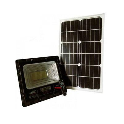 Προβολέας Ηλιακός LED 400w Με Οθόνη & Τηλεχειριστήριο Αδιάβροχος IP67 FOYU F0-T8400