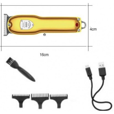 Kemei KM-1986Z+PG Επαγγελματική Κουρευτική Μηχανή 5W Επαναφορτιζόμενη Ρυθμιζόμενου Μήκους Κοπής με Ψηφιακή Ένδειξη - Professional Hair Trimmer