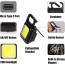 Επαναφορτιζόμενο Αδιάβροχο Μπρελόκ Πολυεργαλείο με Φακό LED COB, Ανοιχτήρι, Ισχυρό Μαγνήτη, Κλιπ Καραμπίνερ, 4 Λειτουργίες Φωτισμού & USB