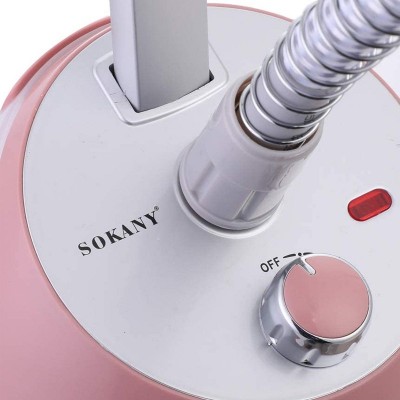 Sokany Επιδαπέδιος Ατμοκαθαριστής Ρούχων 2200W με Δοχείο 2.2lt Ρόζ