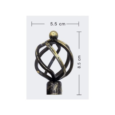 Μεταλλικό Πτυσσόμενο Κουρτινόξυλο 120-210cm Φ16-19 3050