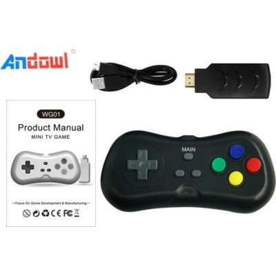 HD Ασύρματη Κονσόλα Dongle Plug N Play Ρετρό Παιχνιδομηχανή με 200 παιχνίδια, Χειριστήρια USB - HDMI USB - 2.4G Wireless Game Machine