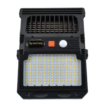 Αδιάβροχο Επιτοίχιο Ηλιακό Φωτιστικό Μανταλάκι 159 SMD LED Ρυθμιζόμενου Λευκού Φωτισμού με Αισθητήρα Κίνησης & Αντικουνουπικός UV Φωτισμός