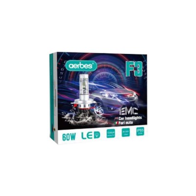 H7 Σετ 2 Τεμάχια Led Λάμπες F3 Αυτοκινήτου 60W 7200lm - Led Headlight